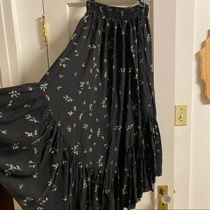 Free People Floral Maxi Skirt size XS